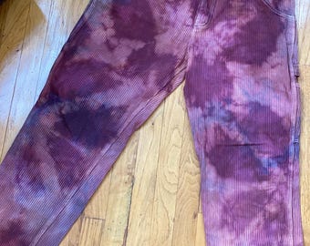 blotchy pinstripe pants