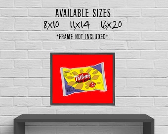 Pizza Rolls Illustrated Art Print