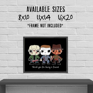 Scary BFFs Illustrated Art Print