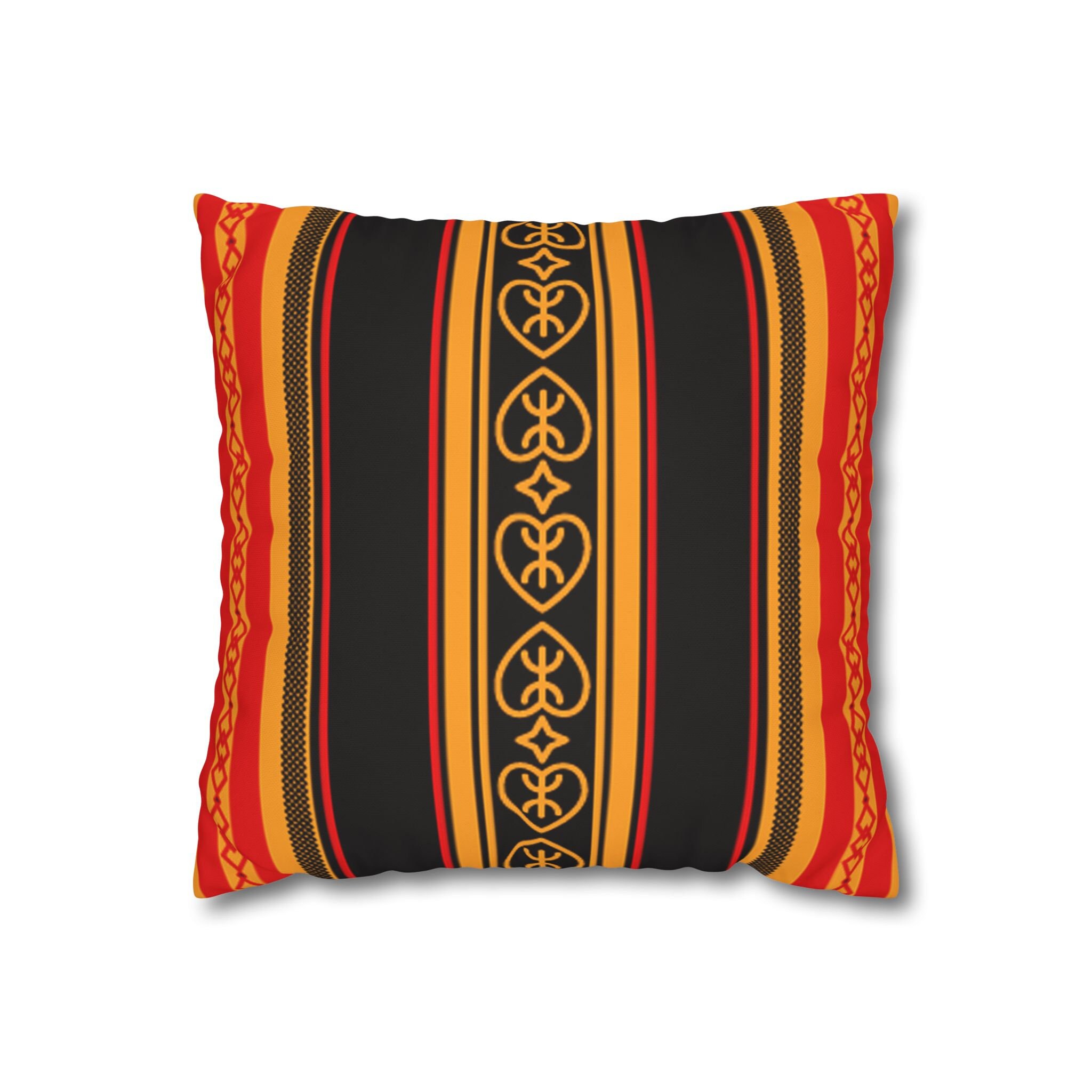 Square polyester Kabyle fabric pillowcase for AMAZIGH decoration with the Kabyle fabric elfouda z amazigh