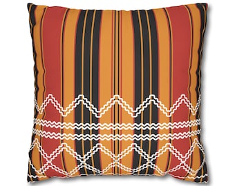 Square polyester Kabyle jewel pillowcase. Fouda of Kabyle women Traditional fabrics of Algerian Kabyle women&#39;s dresses