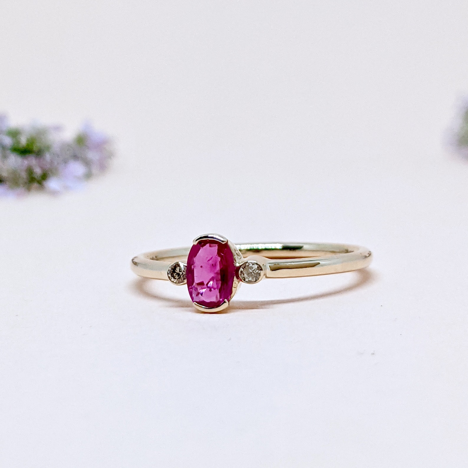 gold ruby ring stackable gold ring july ring natural... 14k Gold Ruby Diamond Ring Art Deco Stacking Gold Ring Dainty Fine Ruby ...