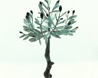 Oxidised Bronze Olive Tree