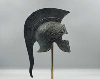 Handmade Bronze Greek Warrior Helmet