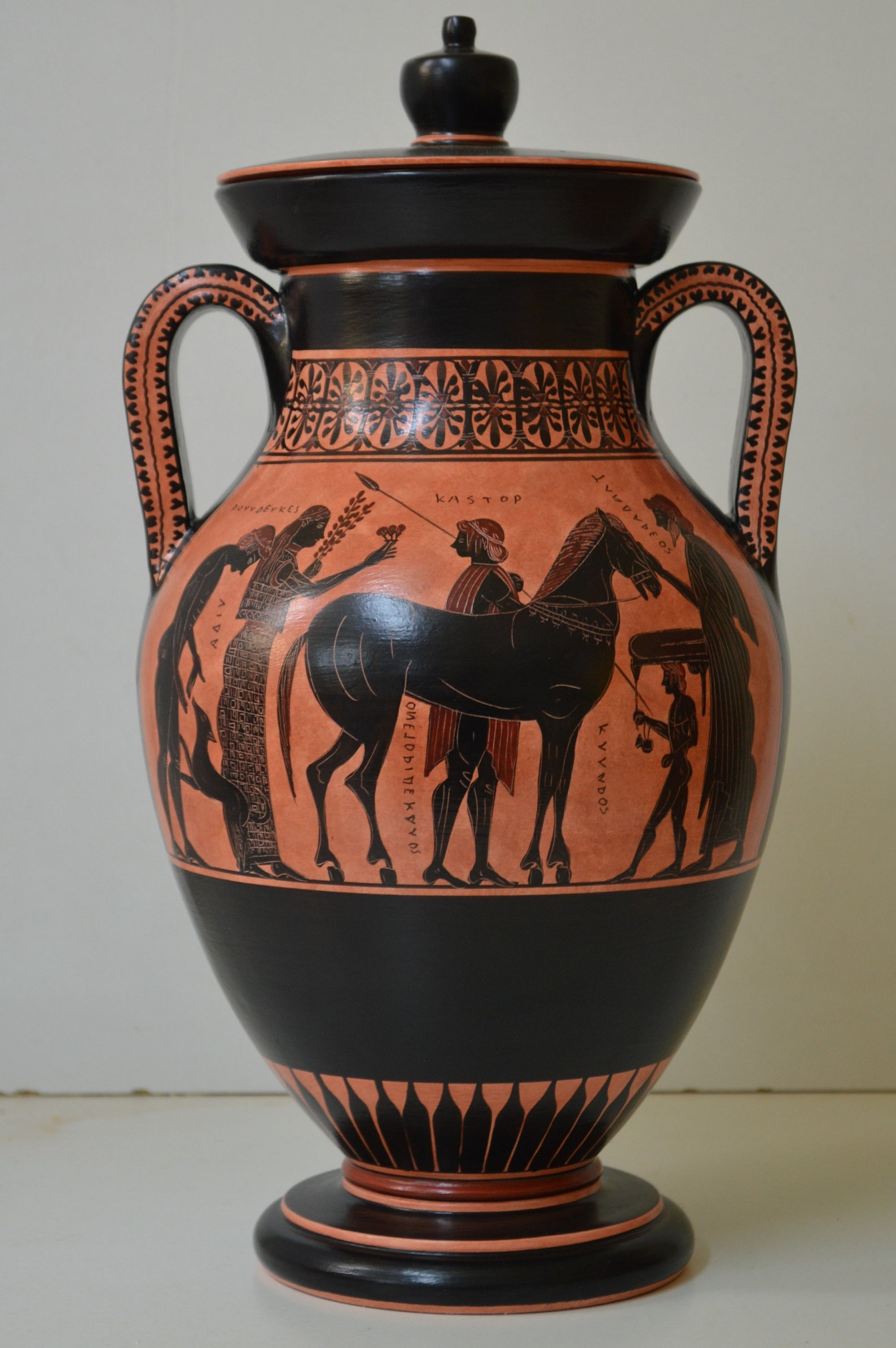 Greek Pottery Hand Made Replica Black Figure Achilles and Etsy