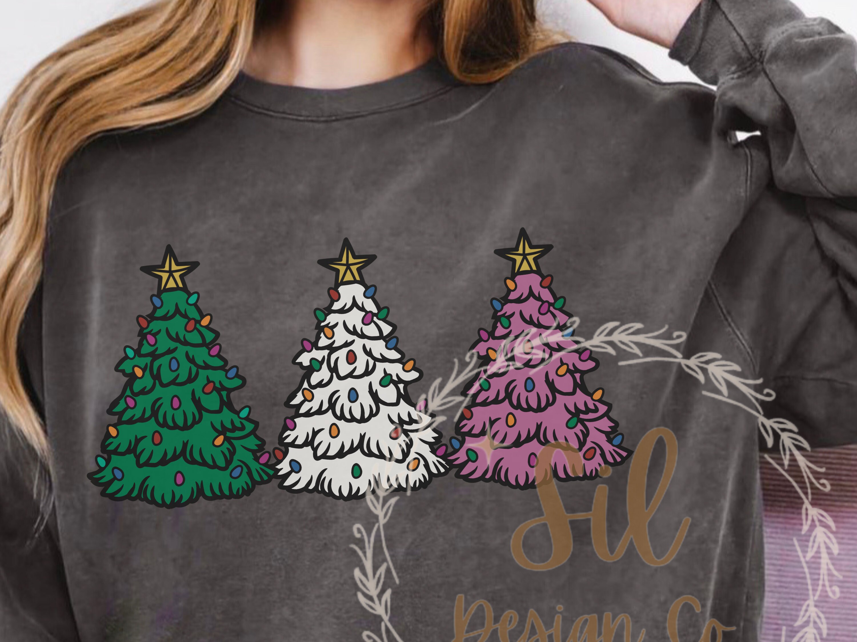 Vintage Ceramic Trees Png, Very Vintage Christmas shirt Design for sublimation, Vintage Christmas, cute holiday shirt, retro Christmas png