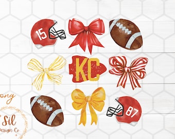 Chiefs Croquette Bows Png, trendy Kansas City png, Football Chiefs png, KC Chiefs bows png, Trendy Football, croquette bows KC png, KC shirt