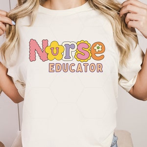 Nurse Educator Png for Sublimation, NICU Trendy Nurse Sublimation, Matching Nurse Shirts, Nurse PNG Design, Nurse Shirt Design Download PNG