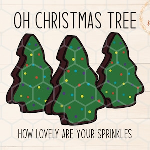 Oh Christmas Tree Cosmic Brownies png file for Sublimation,  Brownie tree png, trendy Christmas shirt design, trendy little debie
