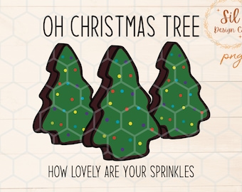 Oh Christmas Tree Cosmic Brownies png file for Sublimation,  Brownie tree png, trendy Christmas shirt design, trendy little debie