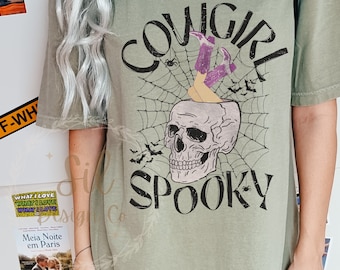 Western Halloween Design Download, Halloween Cowgirl Spooky PNG, Sublimation Design, Trending PNG, Cowgirl Spooky Western Sublimation Design
