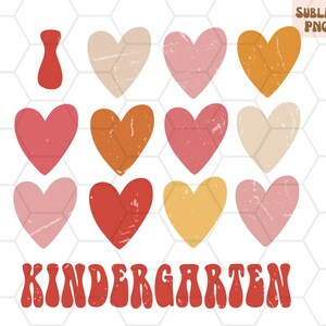 Teacher Valentine PNG for sublimation, kinder teacher png, trendy valentine png, kindergarten png, trendy valentine shirt, teacher valentine