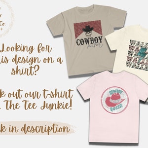 May include: Four different t-shirt designs featuring cowboy and country music themes. The designs include a skull with a cowboy hat, the words "COWBOY killer", a repeated pattern of the word "WALLEN" with a lightning bolt, and a red cowboy hat with the words "COWBOY QUEEN".