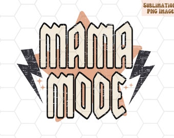 PNG estilo retro para mamá, diseño de sublimación occidental (descarga digital)