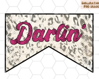 Darlin' Western PNG for Sublimation|Western Png Design|Cute Western PNG|Western Sublimation Design|Hello Darlin,Best Seller PNG, Country png