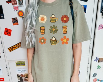 Pumpkin Spice PNG, Descarga de diseños de sublimación de otoño retro, Diseño de camisa de calabaza, Diseño de otoño de moda, Sublimación de pastel de calabaza, Calabaza retro