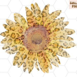Leopard Sunflower PNG for Sublimation, Leopard PNG, Sunflower PNG, Sunflower Sublimation,Best Seller Png,Western Sublimation Design Download