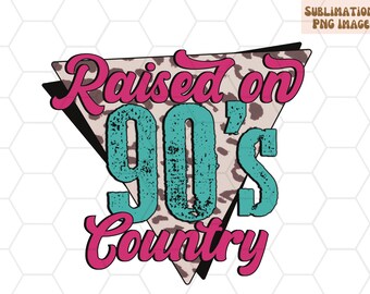 90s Country Leopard PNG, Western Sublimation Design (Digital Download)