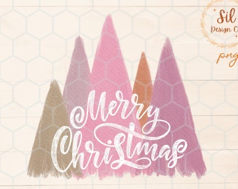 トレンディなメリークリスマスPNG、カラフルなシャツデザイン（デジタルダウンロード）