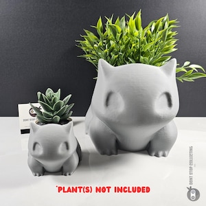 3D Printed Bulb Monster Succulent Planter with Drain