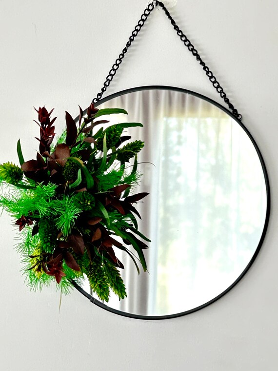 Espejos Redondos Colgantes Para Jardín - Decoración De Plantas, Elige Tamaño Y Color