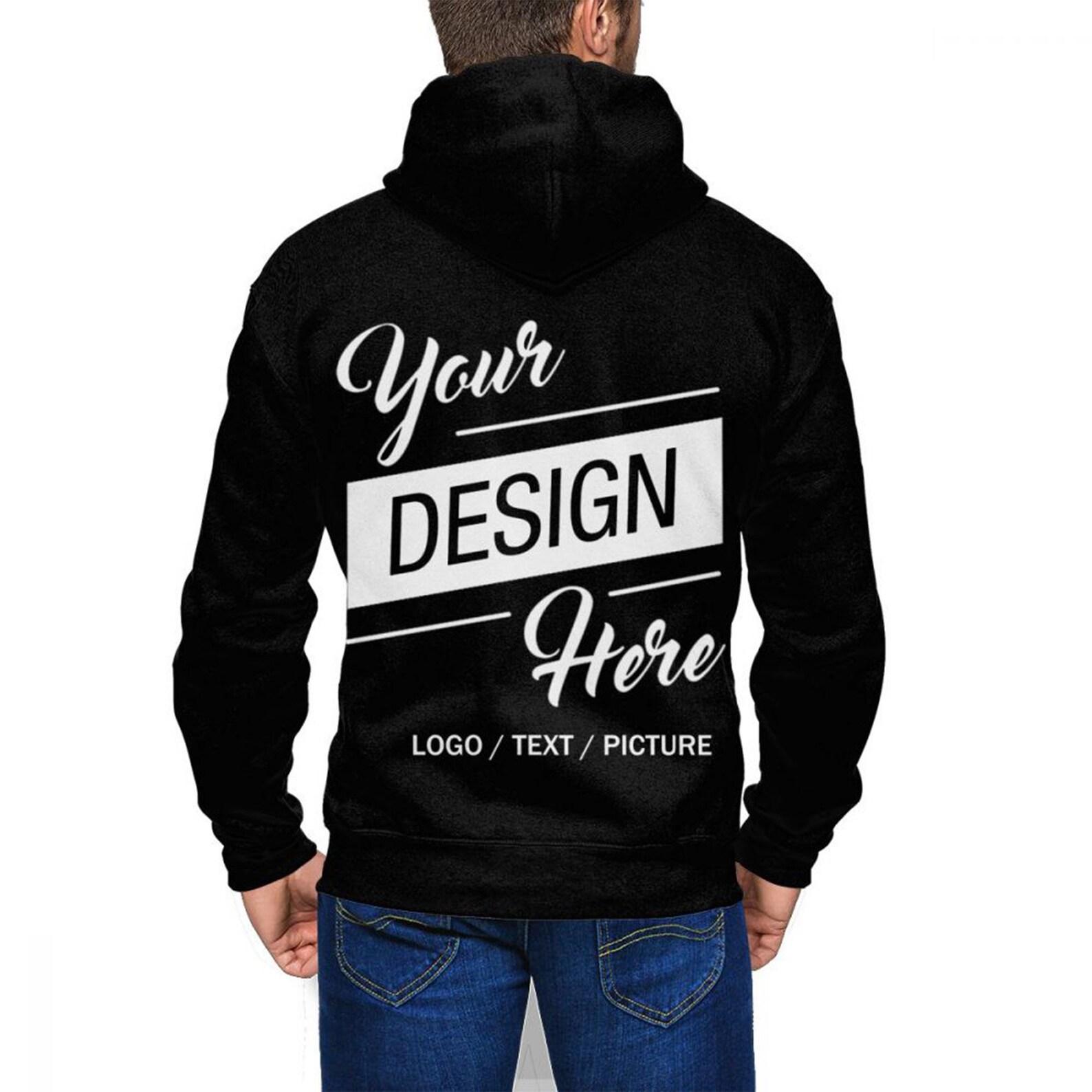 Men's Customizable Fullwidth Printed Hooded Sweater Etsy UK