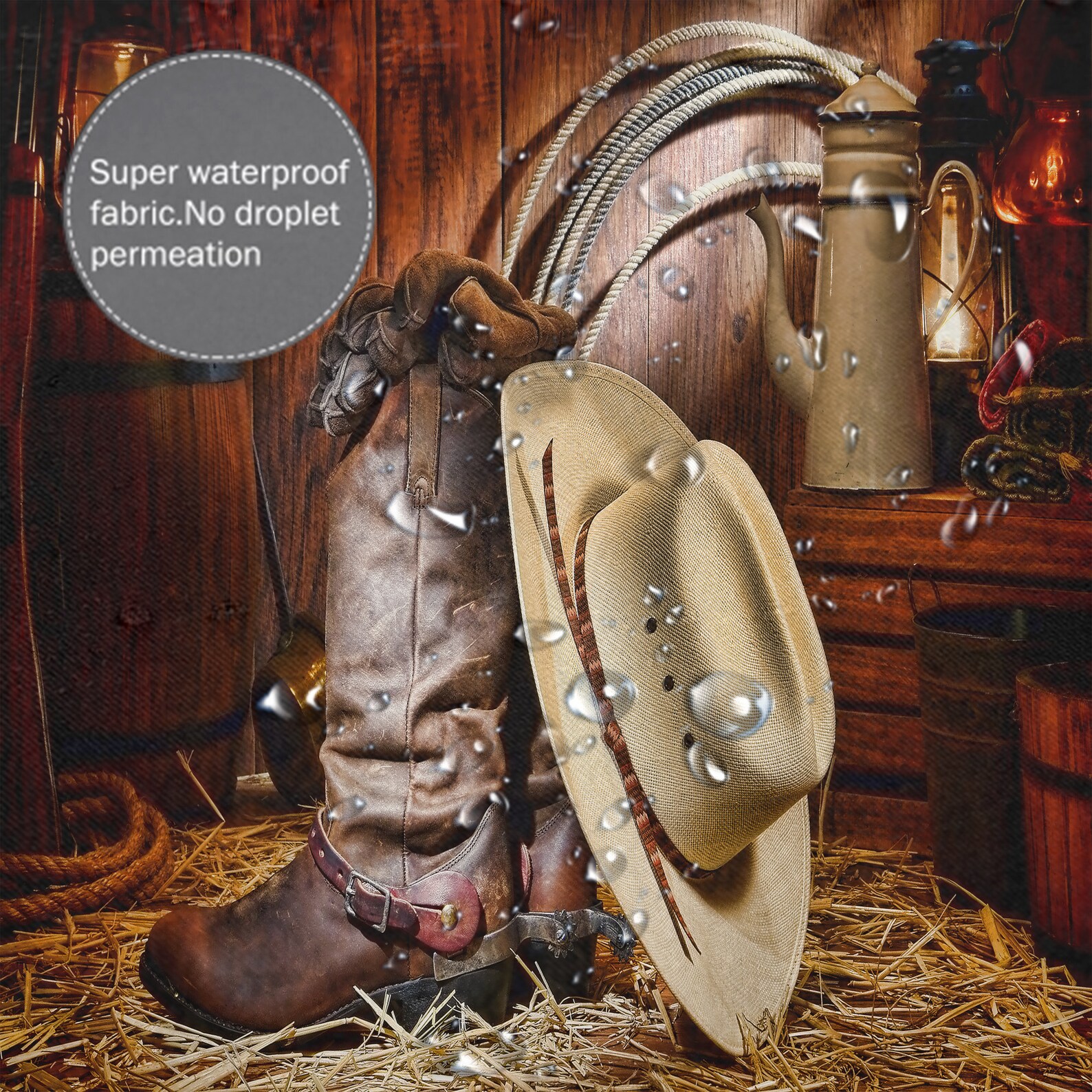 Rideau de douche western West Cowboy Hat Winchester Boots Etsy Canada