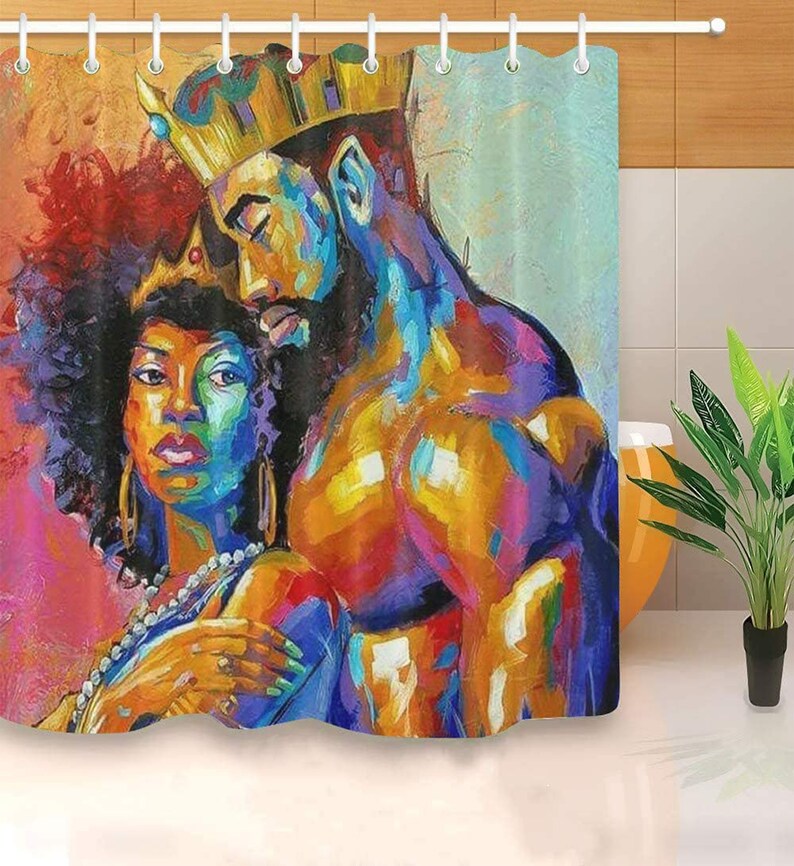 African American Shower Curtains for Bathroom Waterproof Etsy