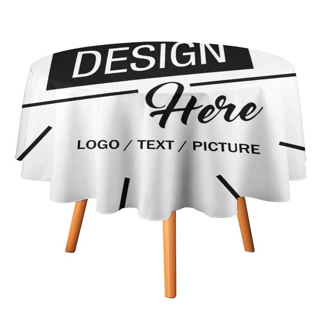 Custom Made Tablecloth Round Stripe Table Cover Nordic Twill Etsy