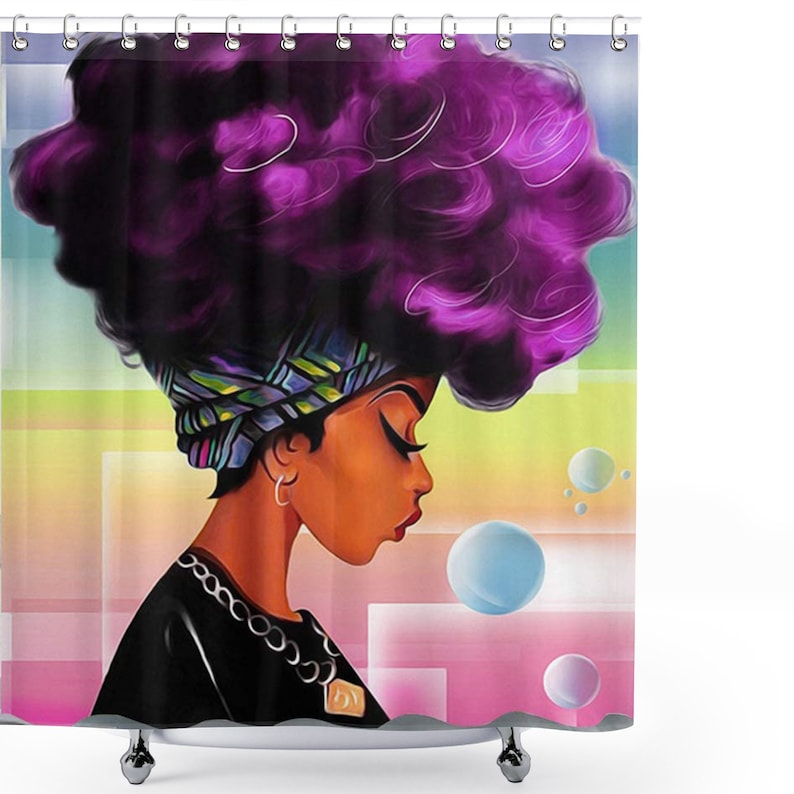 African American Shower Curtains for Bathroom Waterproof Etsy