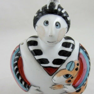 Vintage Villeroy Boch salt /pepper shaker pattern 1748 Native Folk art Design