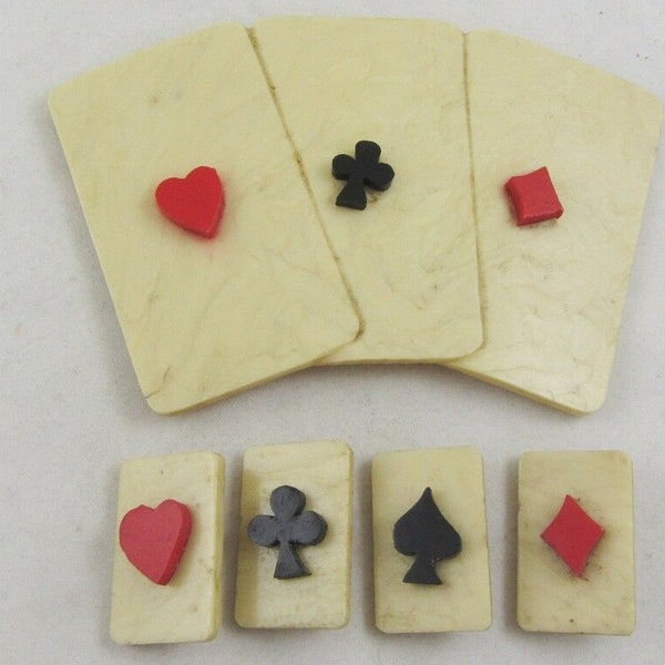 Playing Card Buttons Etsy