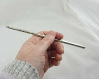 Antieke Chinese Export Silver Dip Pen Chinese Karakters Geluk
