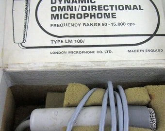 Vintage Recording Microphone 1967 London Microphone Co LTD in box