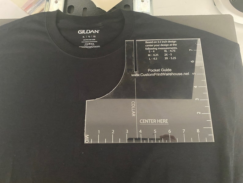 TShirt Alignment Tool Pocket Placement TShirt Centering Etsy