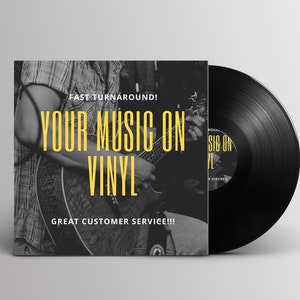 Custom 12" Vinyl Record - Handcrafted with Your Music and Artwork