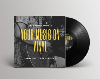 Custom 12" Vinyl Record - Handcrafted with Your Music and Artwork