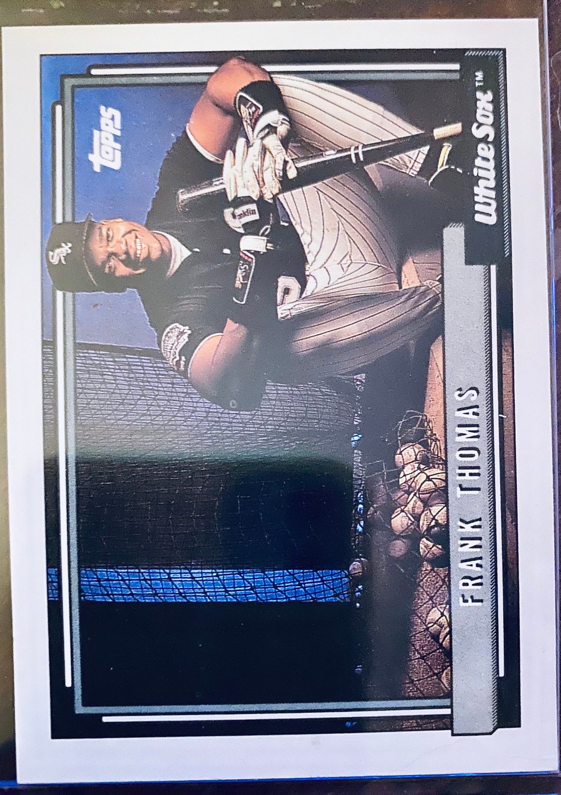 1992 TOPPS Frank THOMAS 555 Vintage Baseball Trading Card Etsy