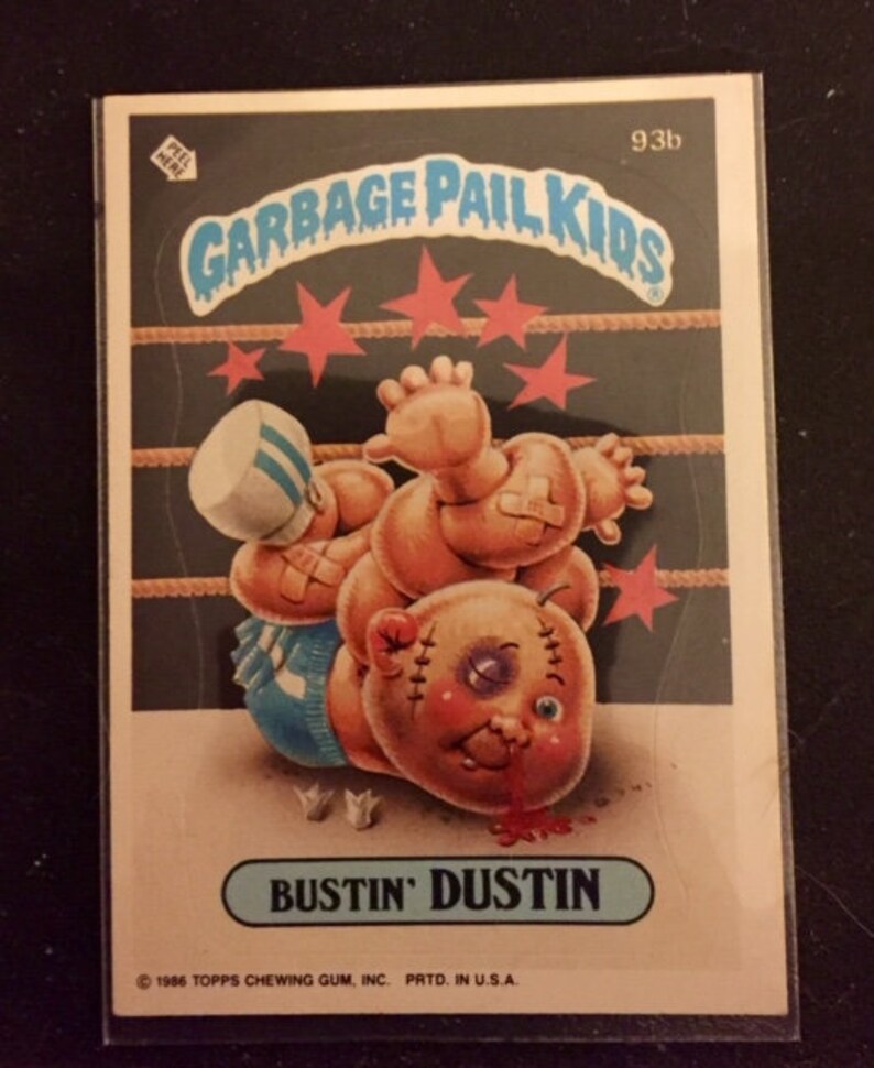 Garbage Pail Kids Series 3 93b . BuStIn DUSTIN Etsy