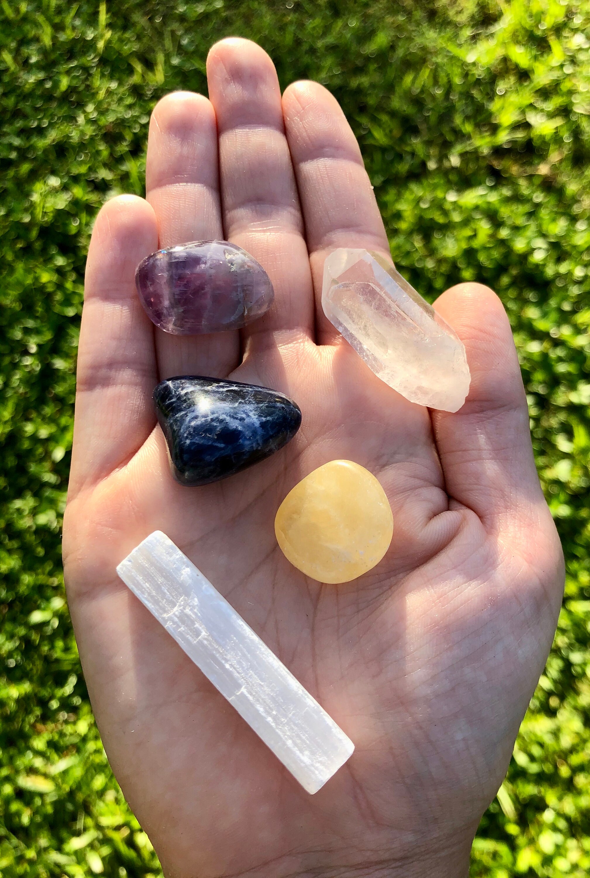Sagittarius Crystal Collection, Amethyst, Crystal Quartz, Citrine