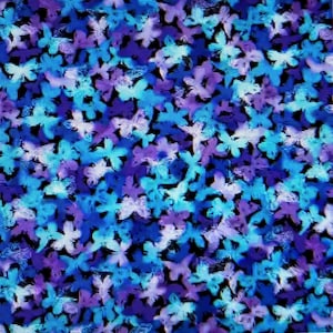 Neck Bone Pillow Purple/Bl Butterfly