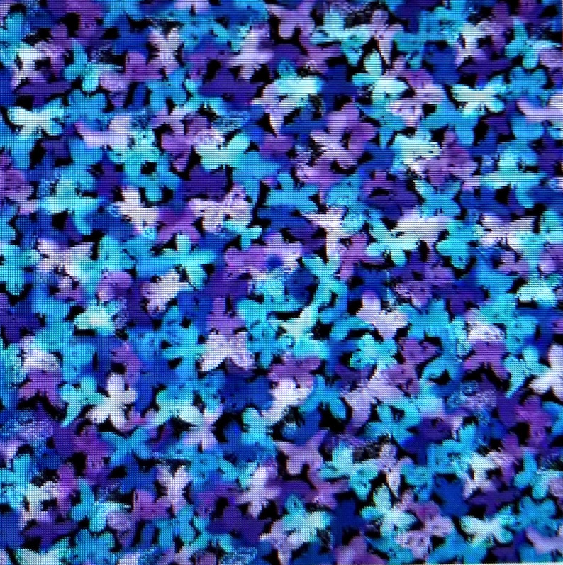 Neck Bone Pillow Purple/Bl Butterfly