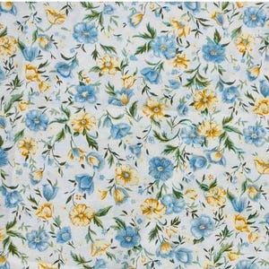 Neck Bone Pillow Yellow/Blue Floral