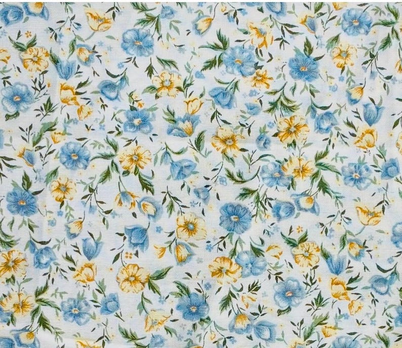 Neck Bone Pillow Yellow/Blue Floral