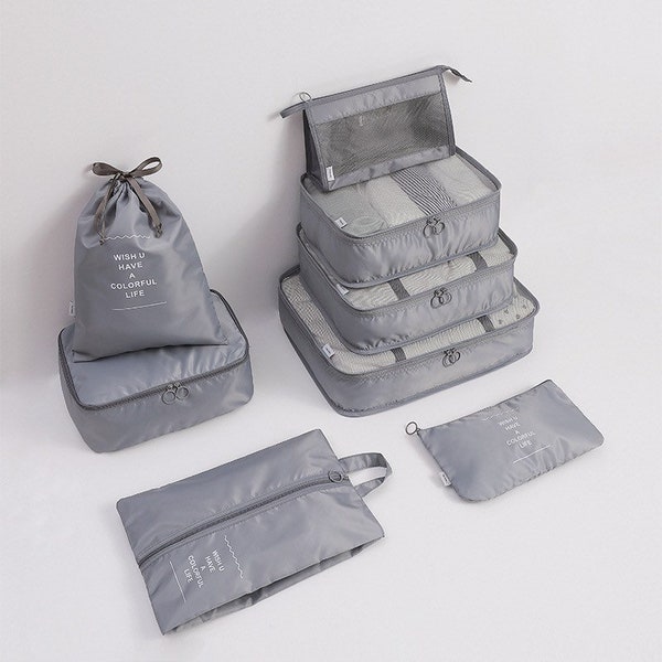 Packing Cubes, Travel Organiser Set, Luggage Organiser, Travel Storage Bags, Travel Cubes, Home Storage