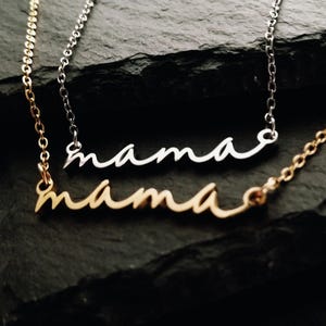 Dainty Mom Necklace • in Sterling Silver, Gold & Rose Gold • Mother&#39;s Day Gift • Perfect Gift for Your Mom • JoJos Presents