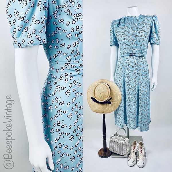 CUSTOM MAKE - Back Wrapping - 1940s Maternity Dress