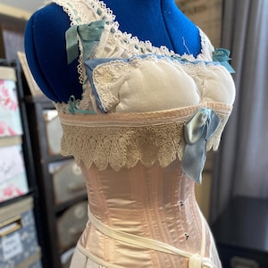PORTFOLIO – Victorian / Edwardian Bust Improver | Late 19th to Early 20th Century Pad | Corset Era Historical Undergarment