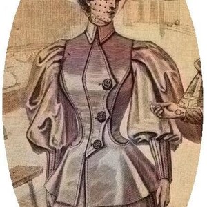 1895 Ladies Robe de Voyage (Traveling Jacket) – Reproduction PDF Pattern #0177 (32” bust) image 5