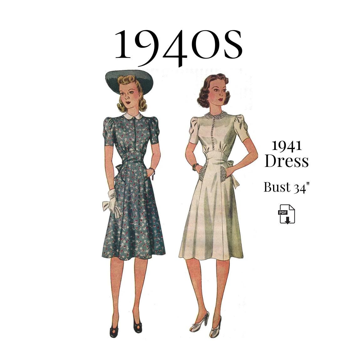 navy blue dress for baby girl 1940s Vintage Style Dresses main image 0